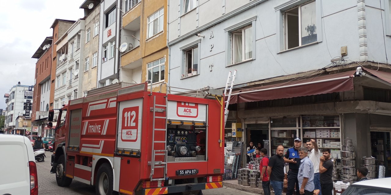 Evde çıkan yangın söndürüldü