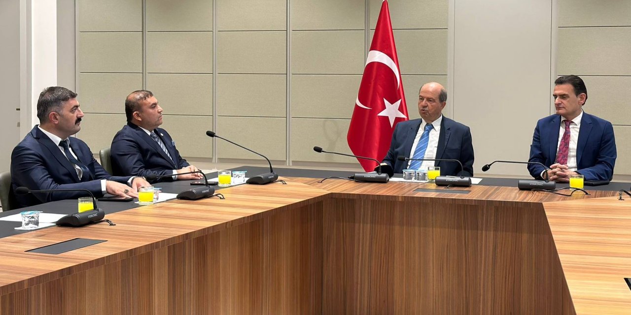KKTC Cumhurbaşkanı Ersin Tatar ile bir araya geldi