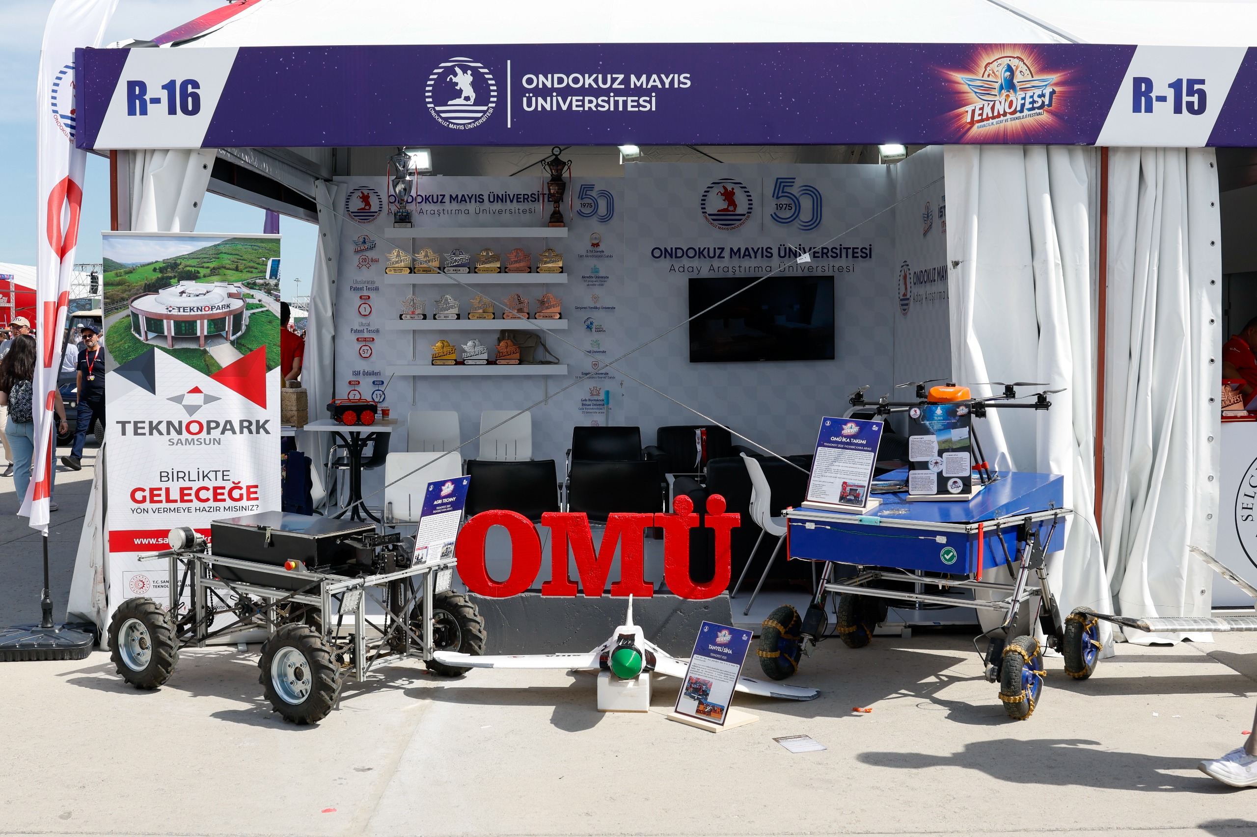 OMÜ 12 finalist takımıyla TEKNOFEST'te yer aldı