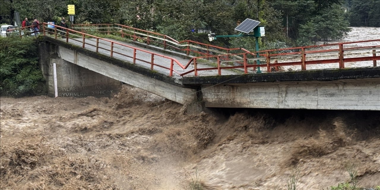 Şiddetli yağış Karadeniz'de sel ve heyelana neden oldu
