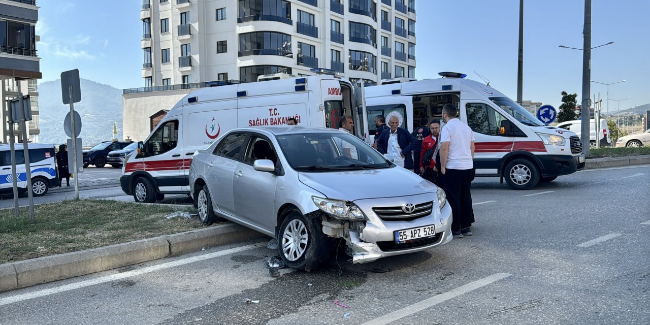 Trafik kazasında 2 kişi yaralandı