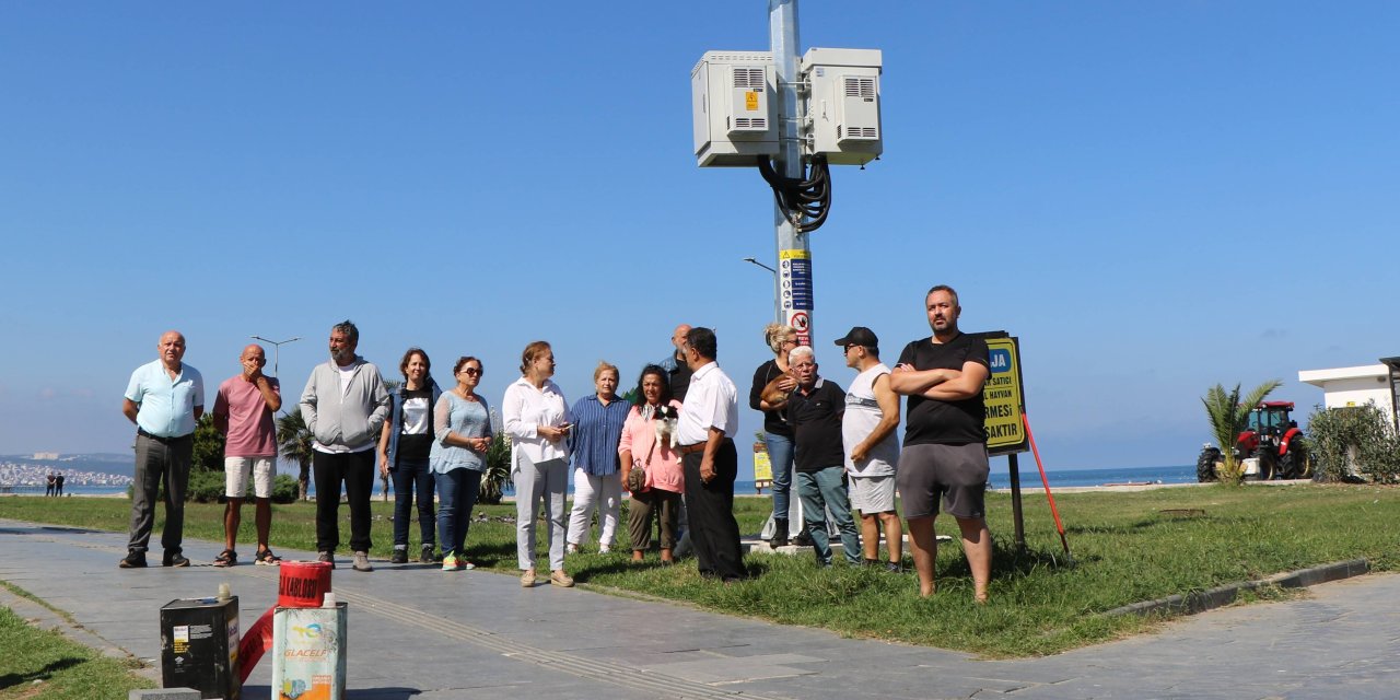 Atakum'da baz istasyonuna mahalle tepkisi