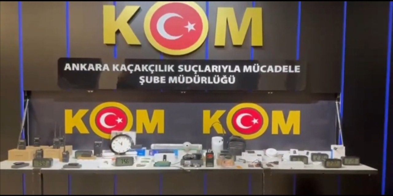 Dinleme ve görüntü alma cihazları ele geçirildi