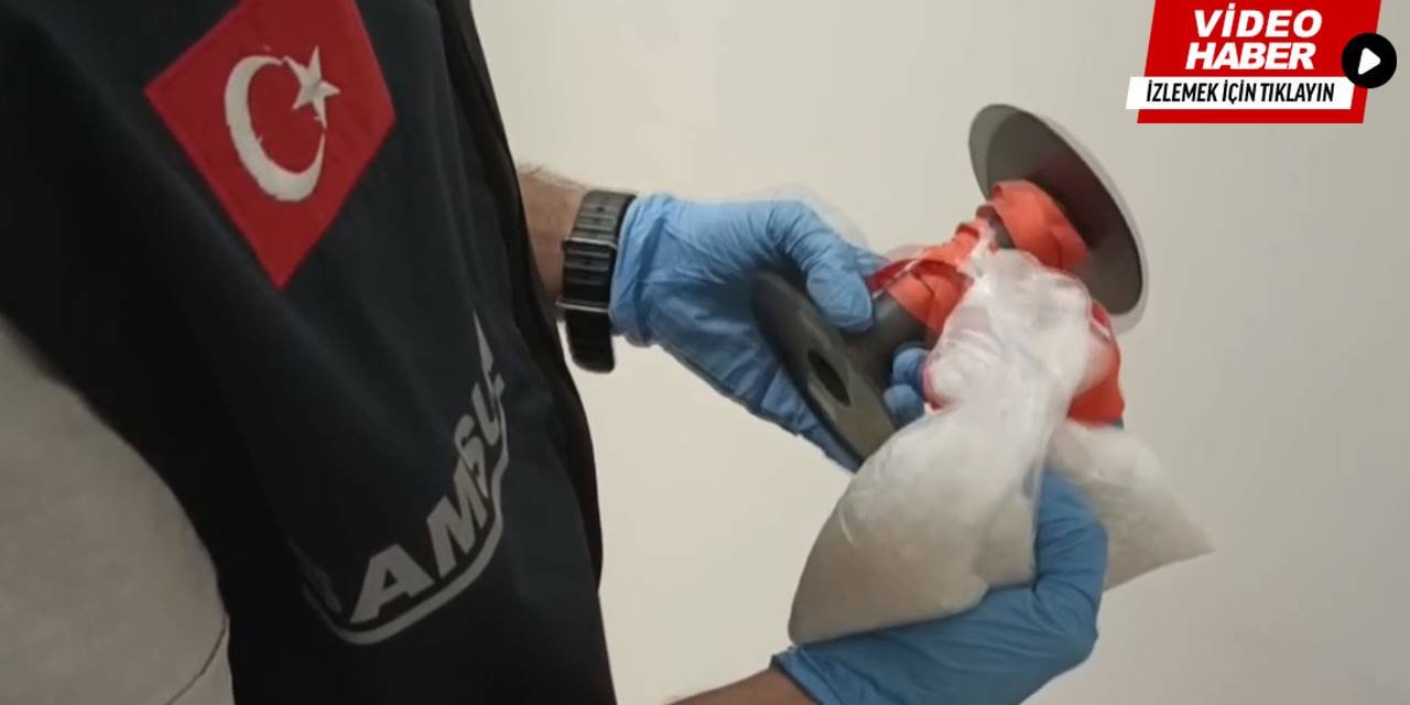 İplik rulolarına gizlenmiş uyuşturucu ele geçirildi