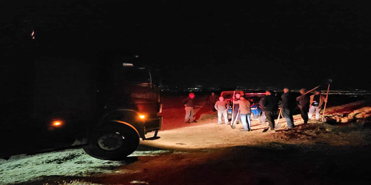 Arazide çıkan yangın söndürüldü