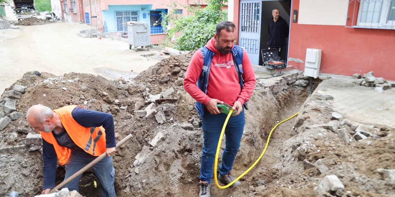 Canik'te doğal gaz çalışmaları devam ediyor