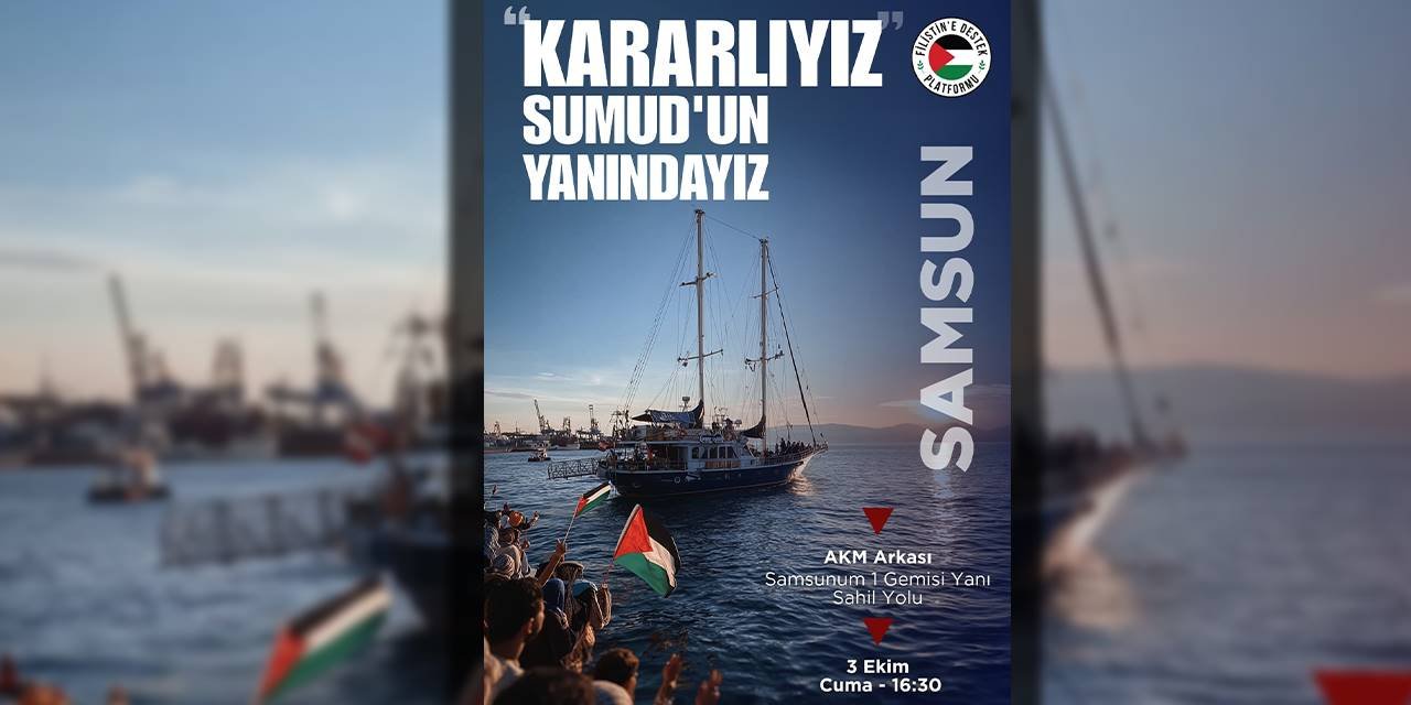 Filistin için Samsun'da büyük etkinlik