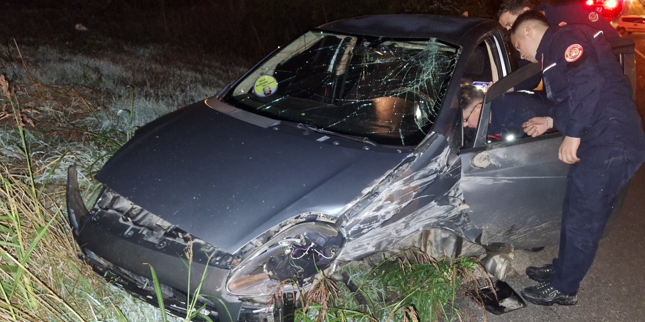 Trafik kazasında 1 kişi yaralandı