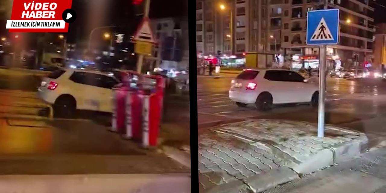 Tramvay yoluna giren sürücüye cezai işlem uygulandı