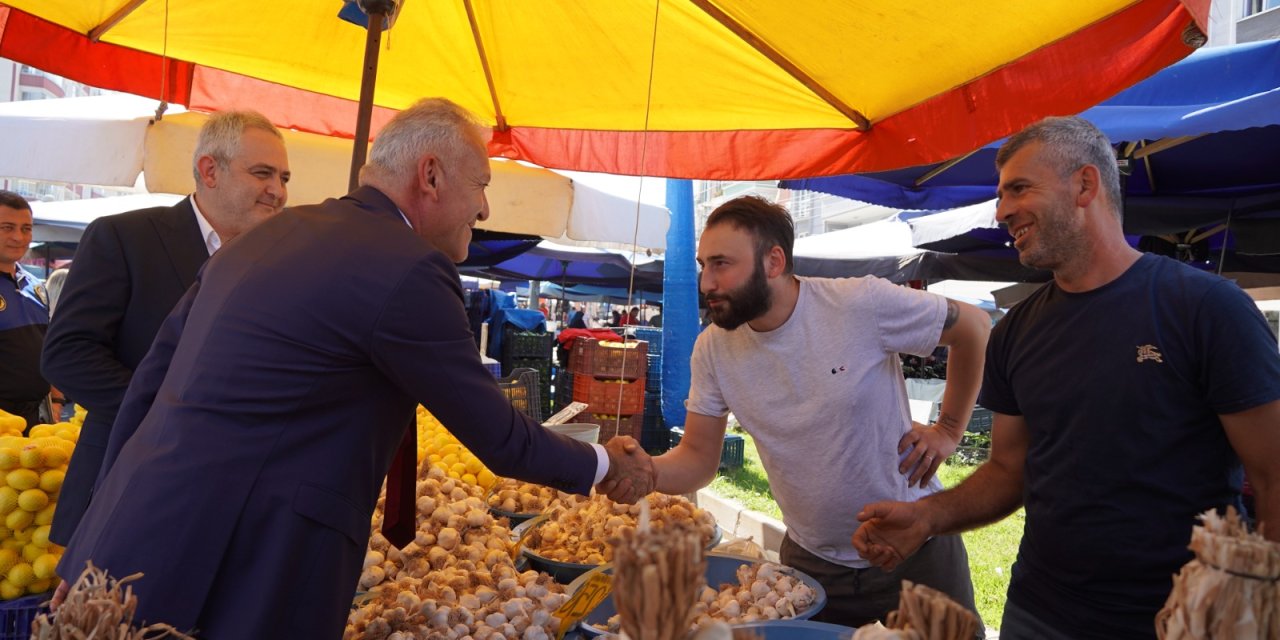 Semt pazarlarında tartı hizmeti başladı