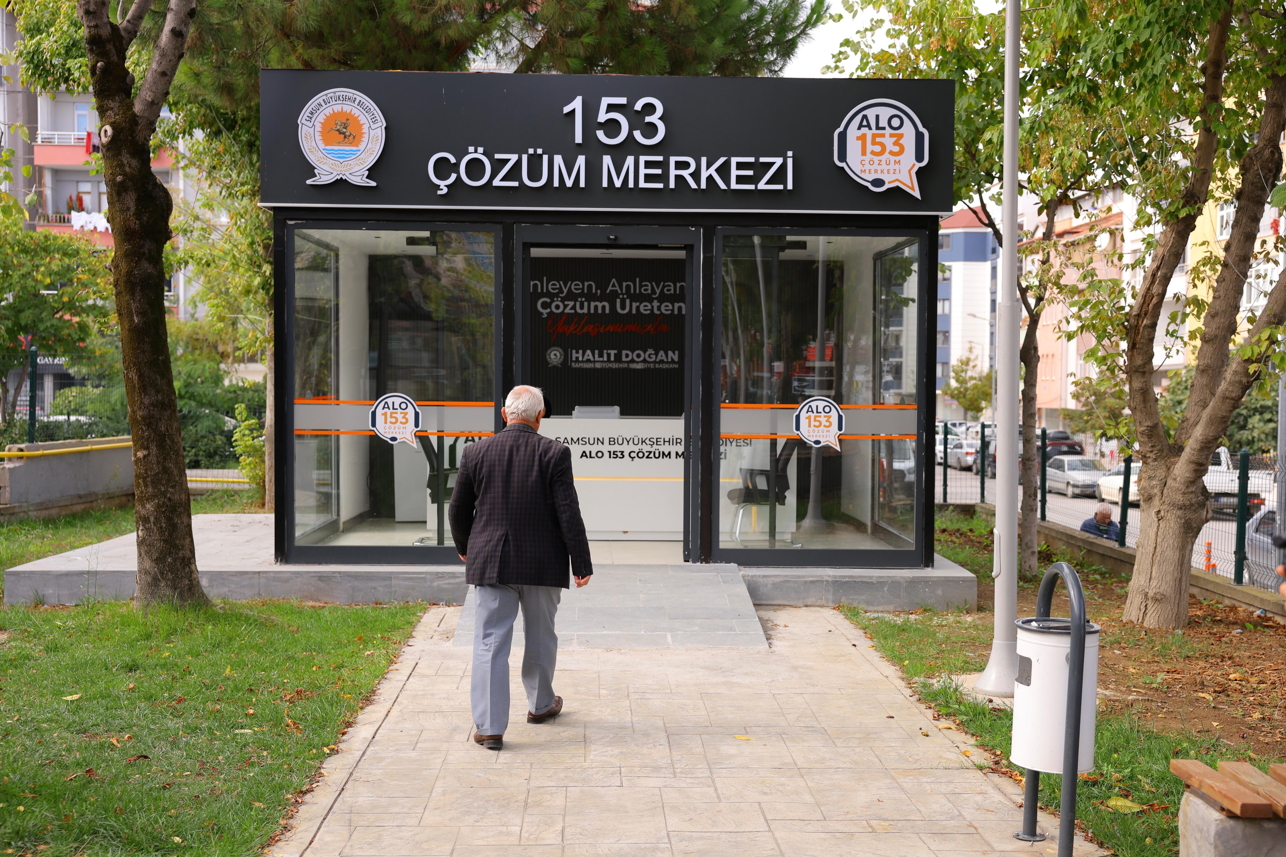Bafra 153 çözüm merkezi hizmete girdi