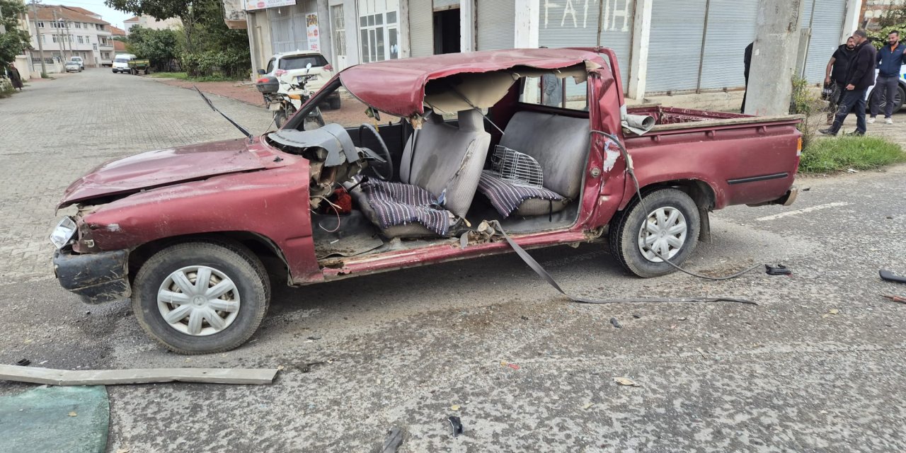 Trafik kazasında 2 kişi yaralandı