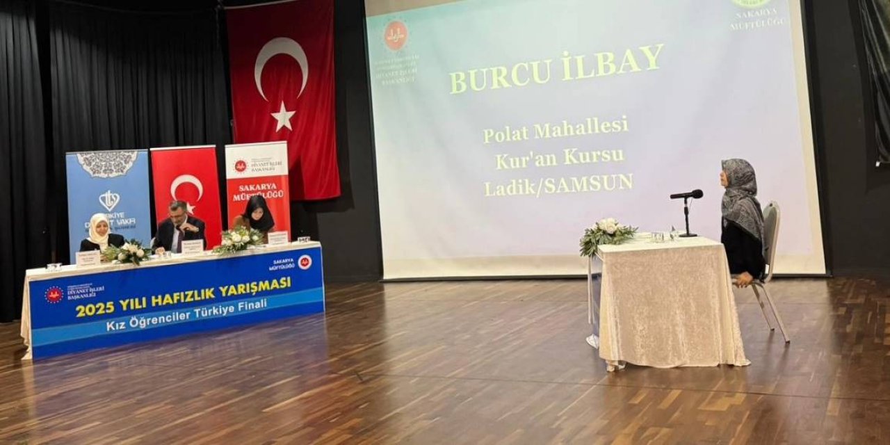 Hafızlık Yarışması Türkiye birincisi Samsun'dan