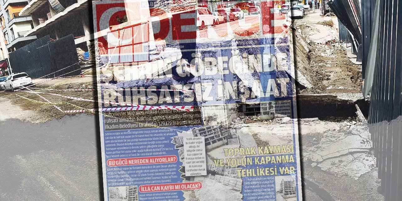 Şehrin göbeğinde ruhsatsız inşaat skandalı