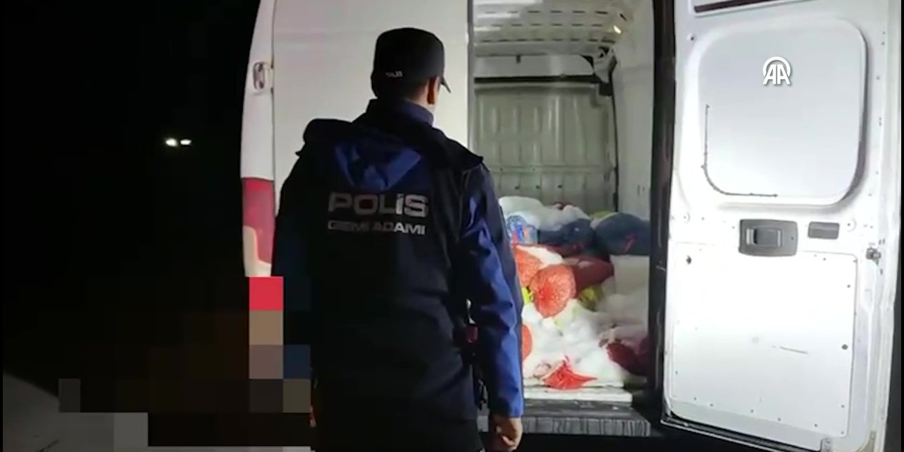 Samsun'da kaçak avlanan 2 ton midye ele geçirildi