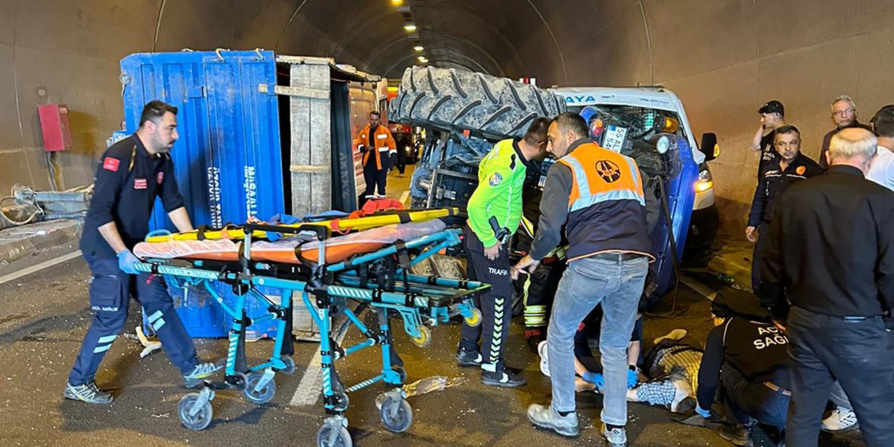 Trafik kazasında 2 kişi yaralandı