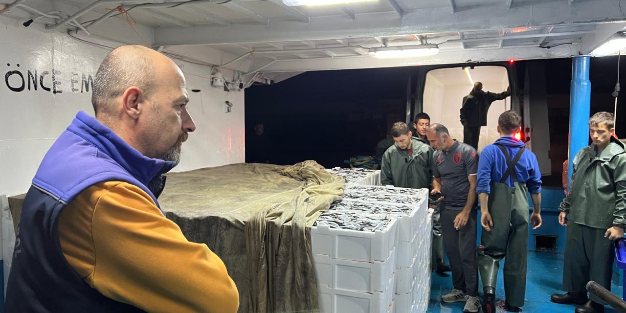 19 Mayıs'ta avlanan balıklar kontrol ediliyor