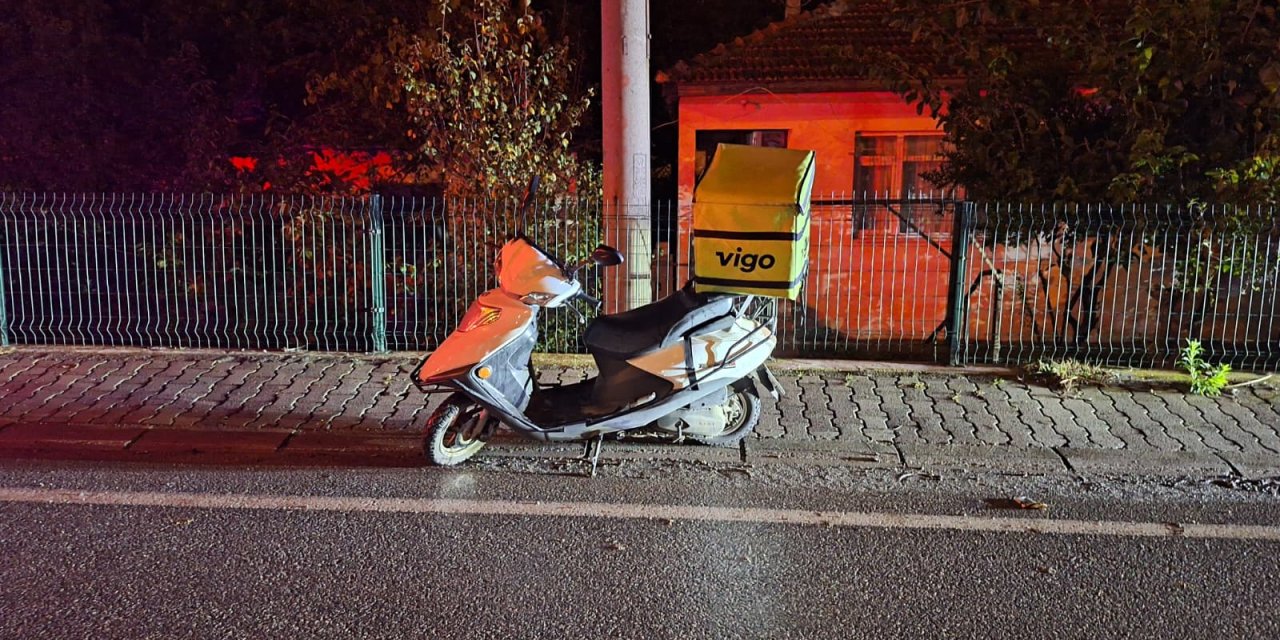 Devrilen motosikletin sürücüsü yaralandı