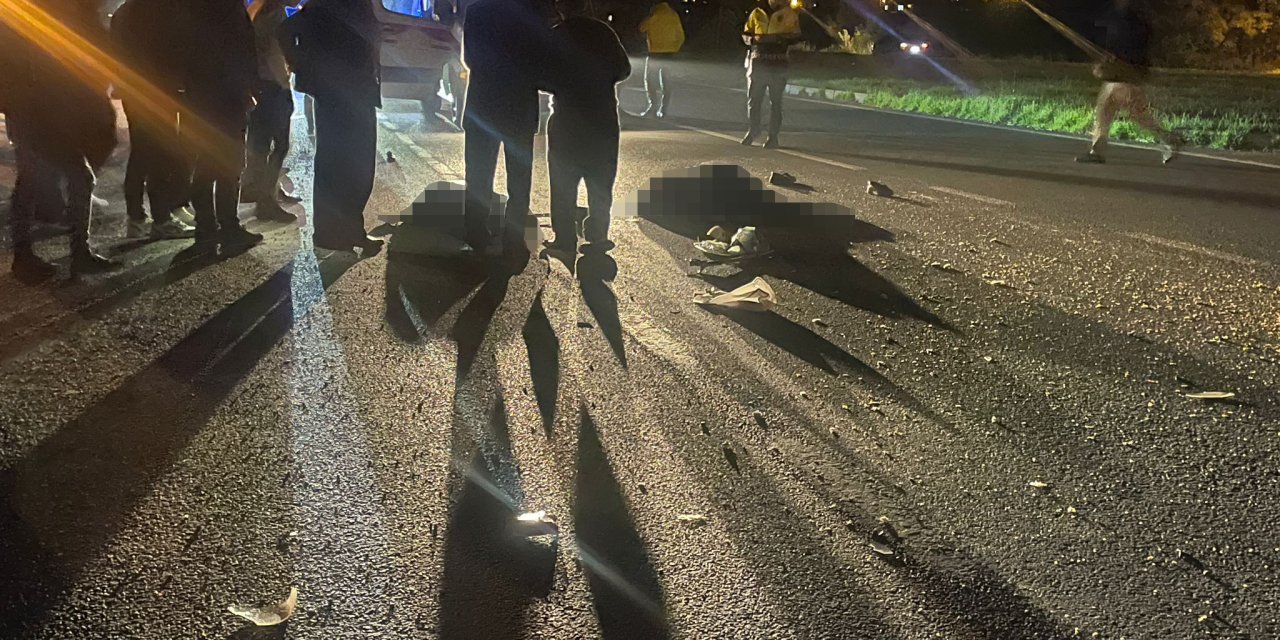 Kamyonetin çarptığı 2 kişi hayatını kaybetti