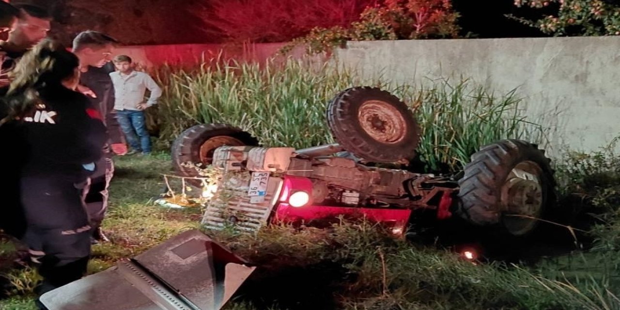 Traktörün altında kalan sürücü yaralandı