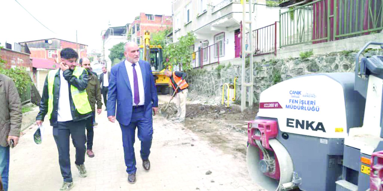 Canik'te bir mahalle daha doğal gaza kavuştu