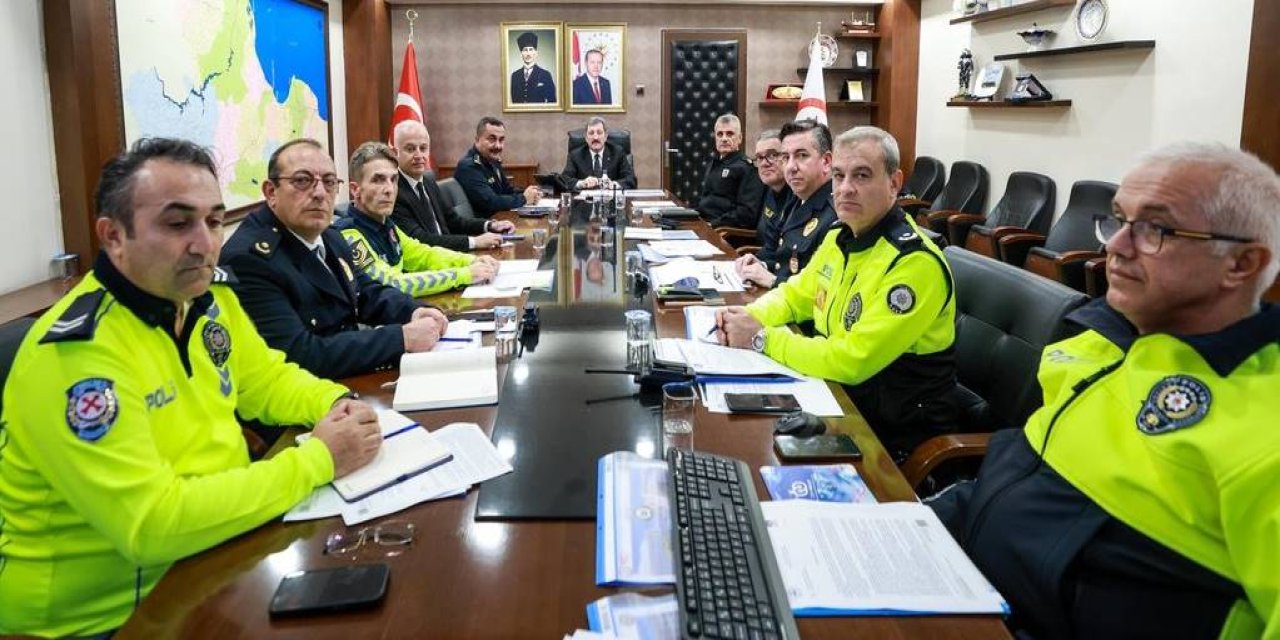 Samsun'da kış mevsimi trafik tedbirleri toplantısı yapıldı