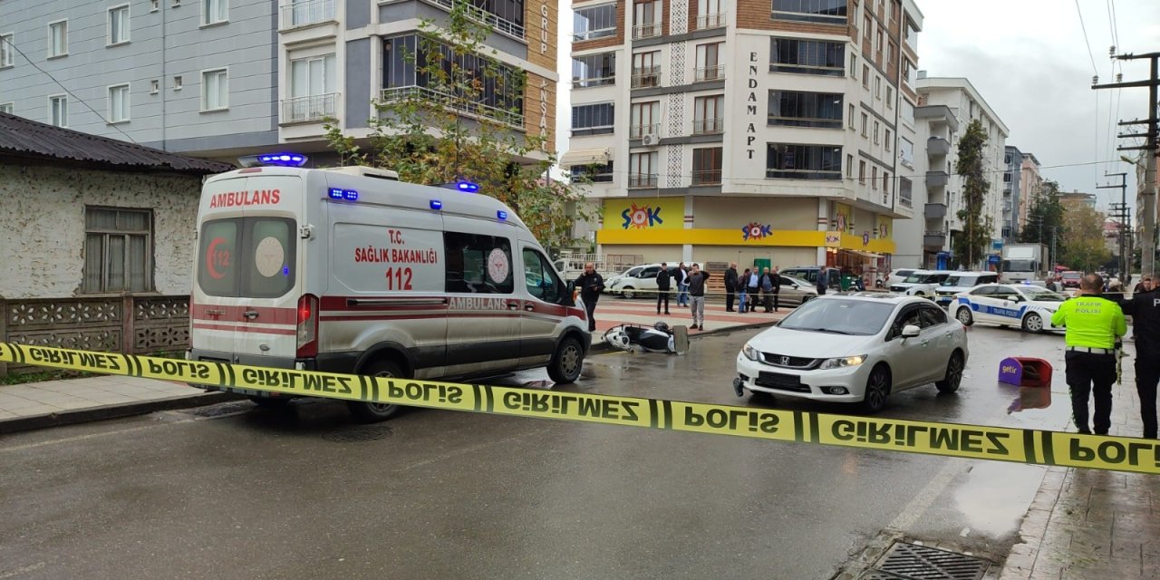 Çarşamba'da trafik kazası: 1 ağır yaralı