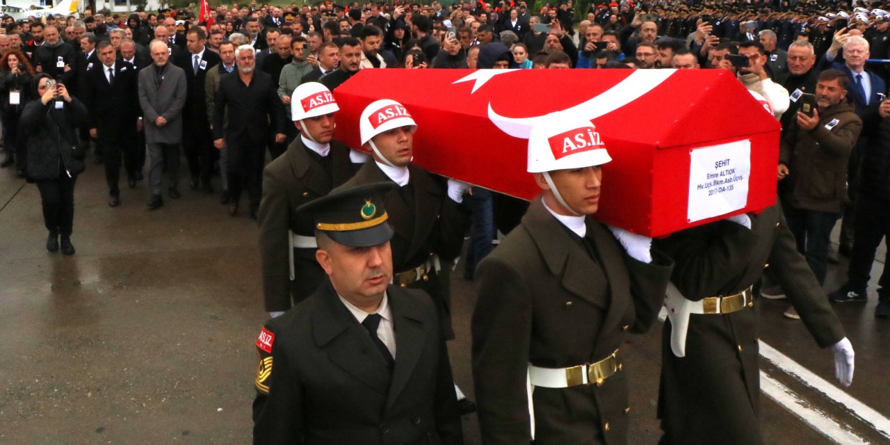 Şehit Altıok'un cenazesi memleketi Samsun'a getirildi