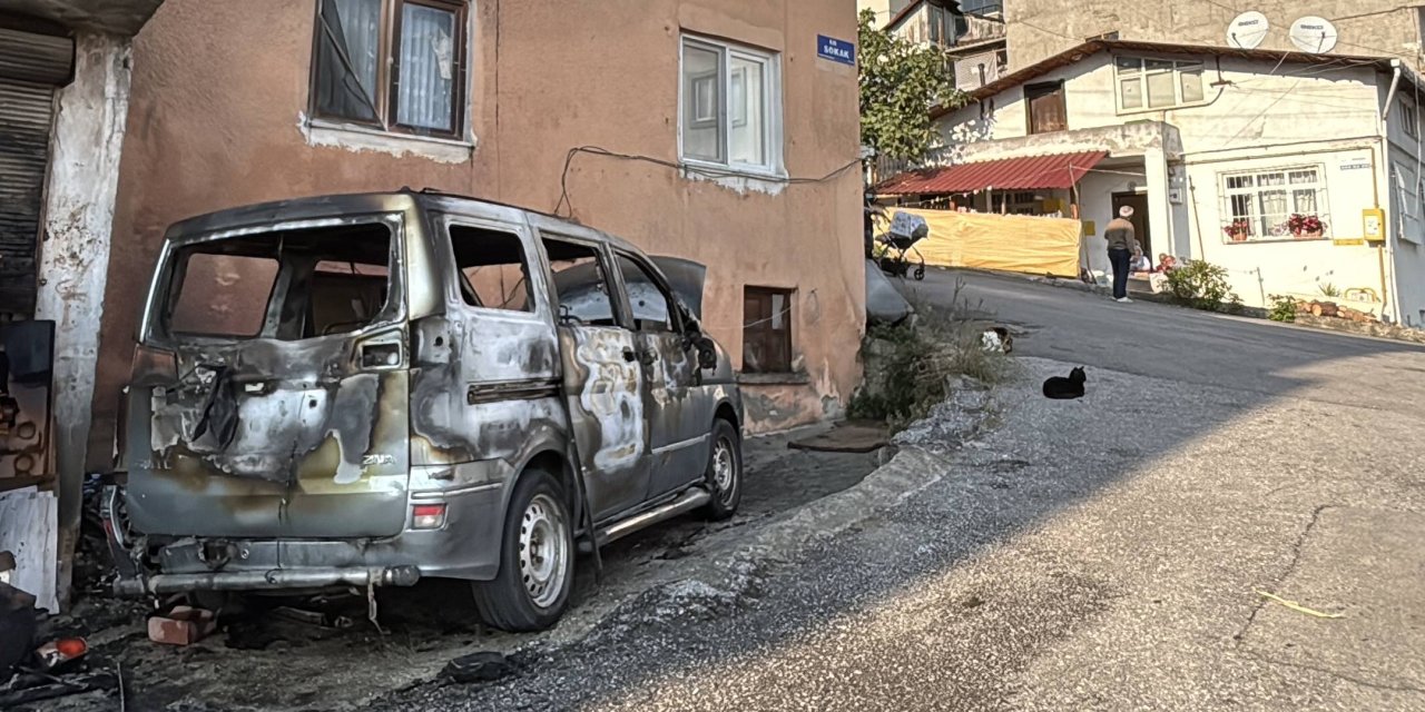 Park halinde alev alarak yandı