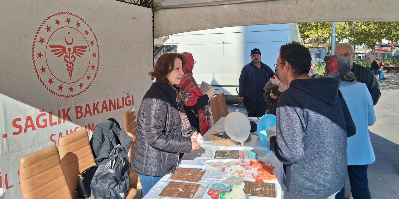 Vatandaşlara ücretsiz kan şekeri ölçümü yapıldı