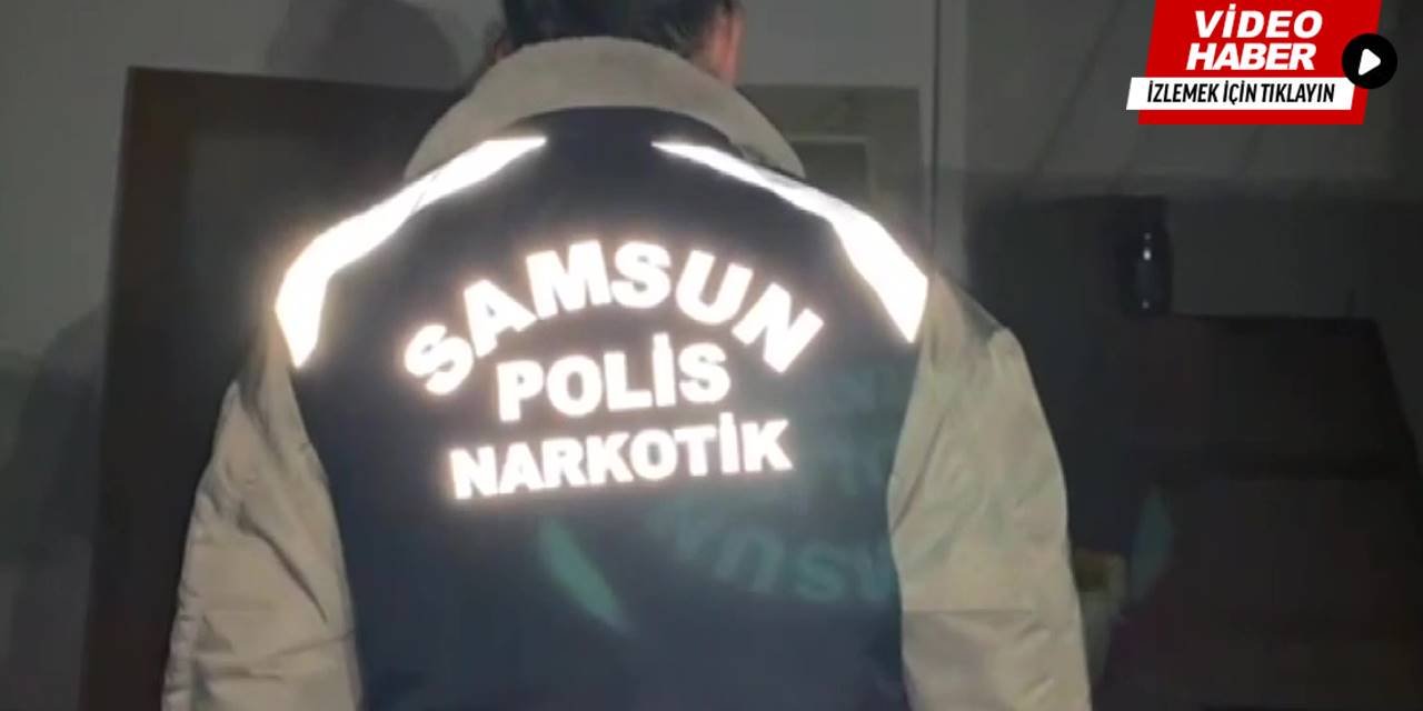Samsun'da bir binanın çatı katında uyuşturucu ele geçirildi