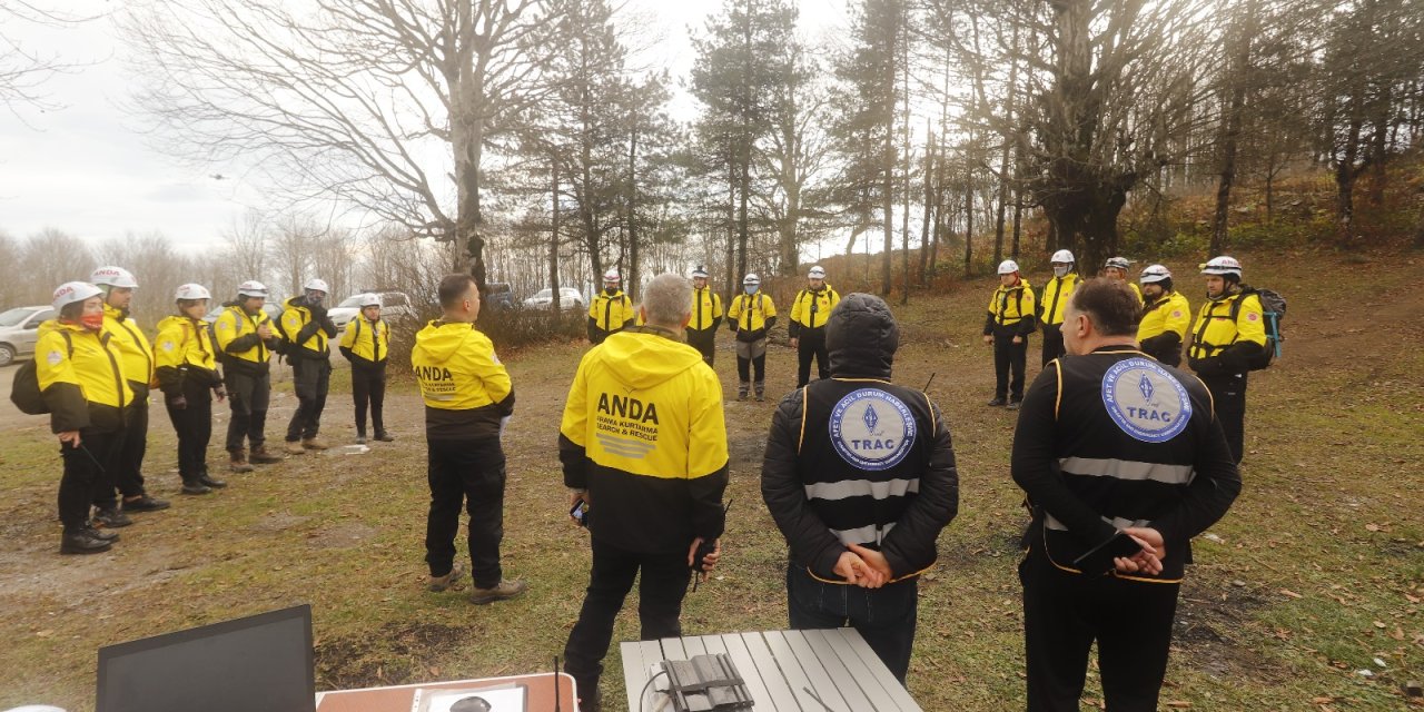 Arama kurtarma tatbikatı gerçekleştirildi