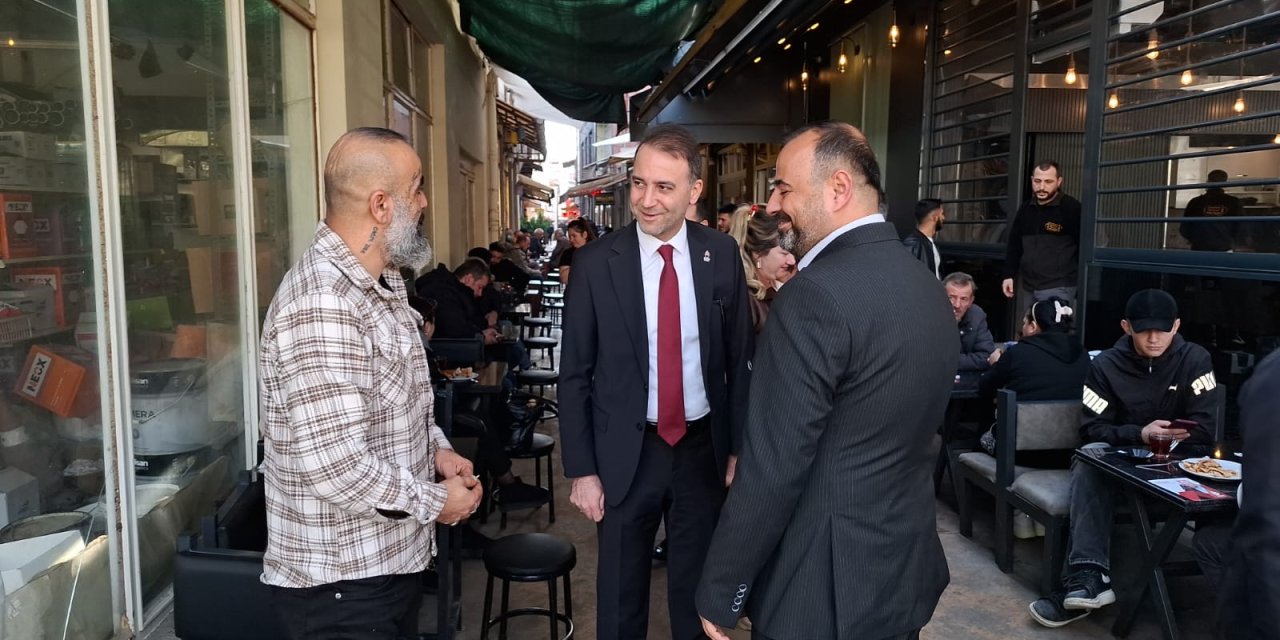 Zafer Partisi heyeti Bafra esnafını dinledi: Seçim arefesinde hatırlayan bir parti olmayacağız