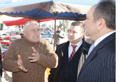 Bankacılarla bir araya geldi