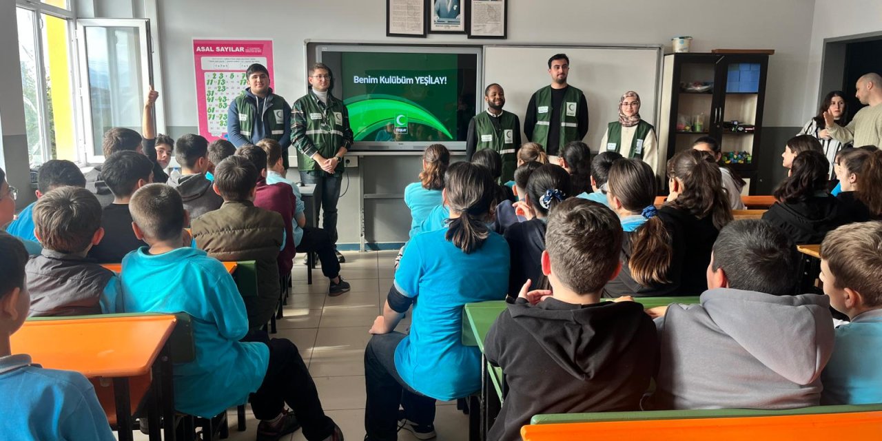 Öğrenciler Benim Kulübüm Yeşilay projesiyle bilgilendirildi