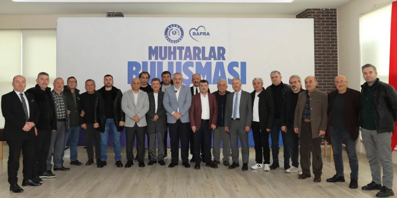 Merkez mahalle muhtarlarıyla bir araya geldi