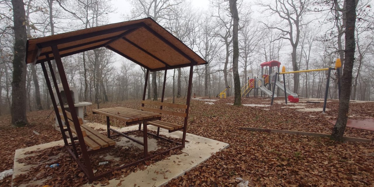 Mesire alanı yapım çalışmaları devam ediyor