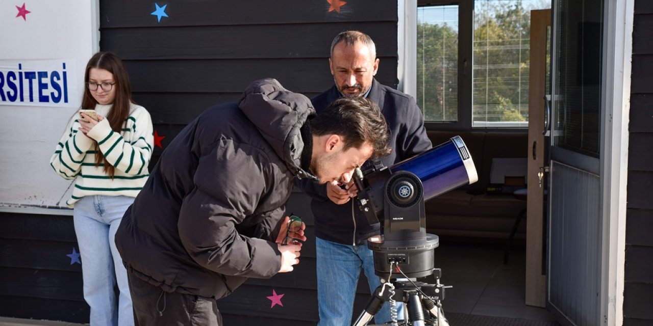 Samsun'da öğrenciler uzayı gözlemledi