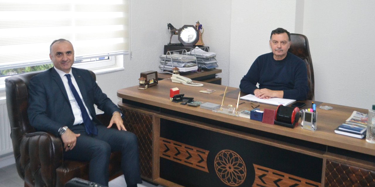 Müdür Engin'den Adnan Bahadır'a ziyaret