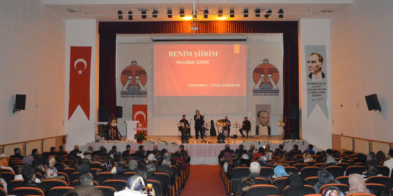 Havza'da şiir dinletisi düzenlendi