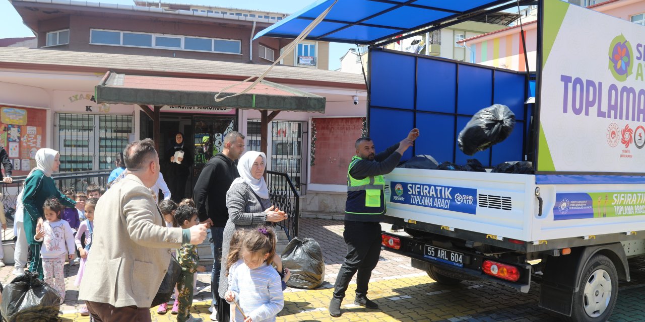 İlkadım'da 204 bin kilogram atık toplandı