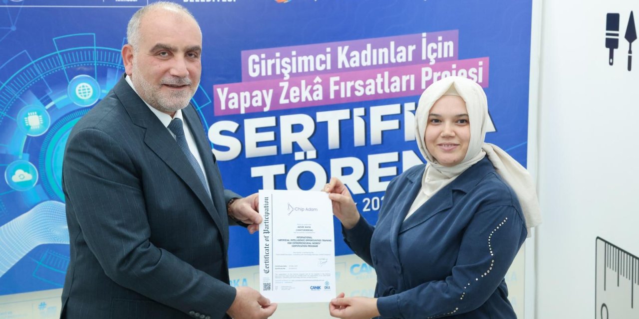 Eğitim programında sertifika coşkusu yaşandı