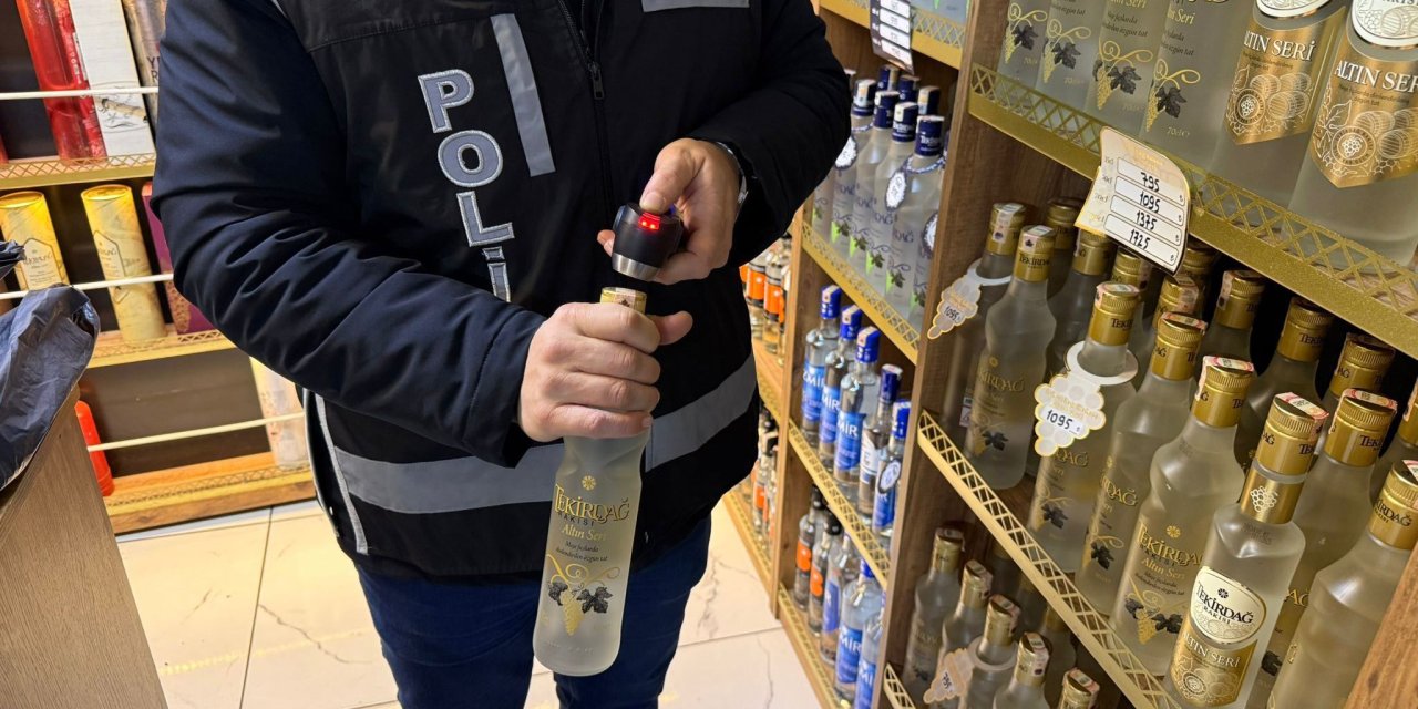 Yılbaşı öncesi alkollü içki satış noktaları denetlendi