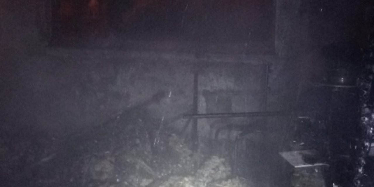 Tekkeköy'de çıkan ev yangını söndürüldü