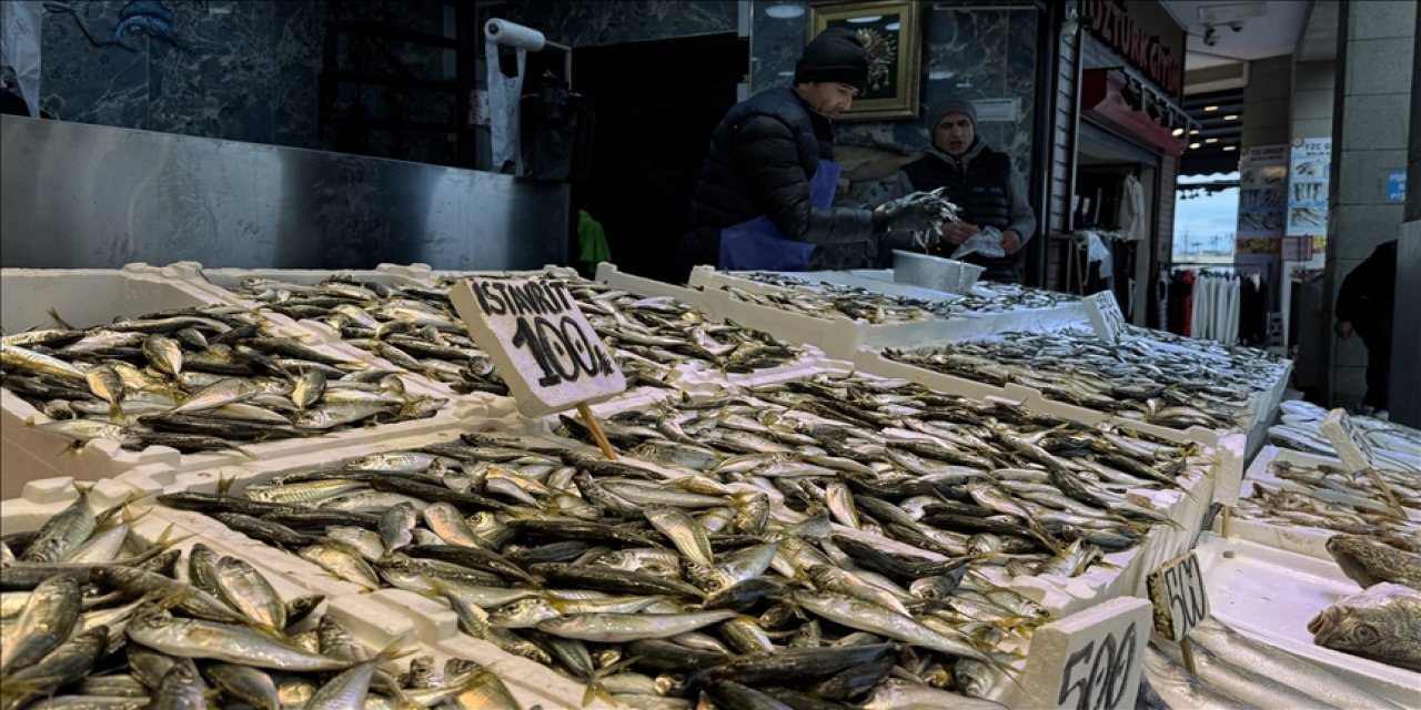 Balıkçı tezgahlarında hamsi ve istavrit ilgi görüyor