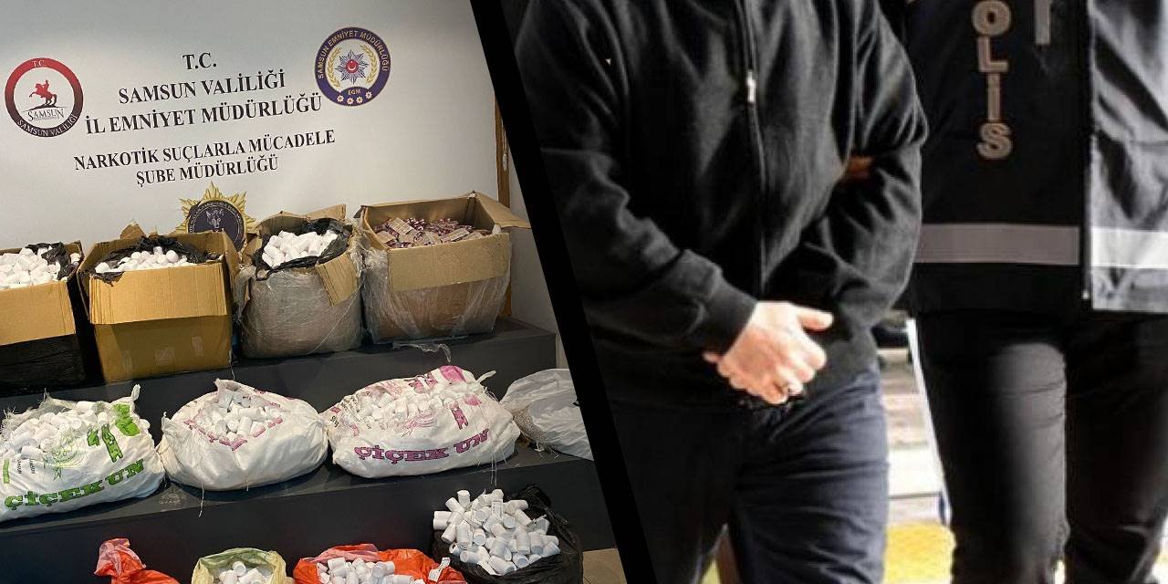 Atakum'da binlerce uyuşturucu hap ele geçirildi