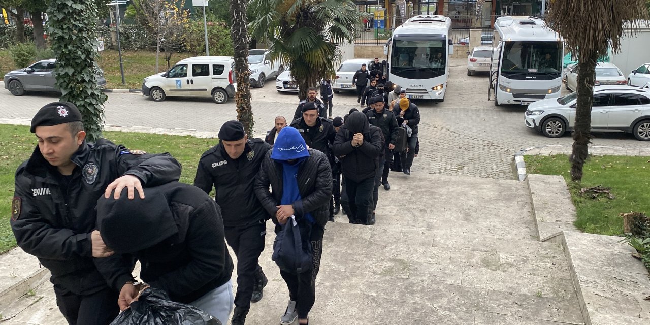 40 şüpheliden 20’si adliyeye sevk edildi