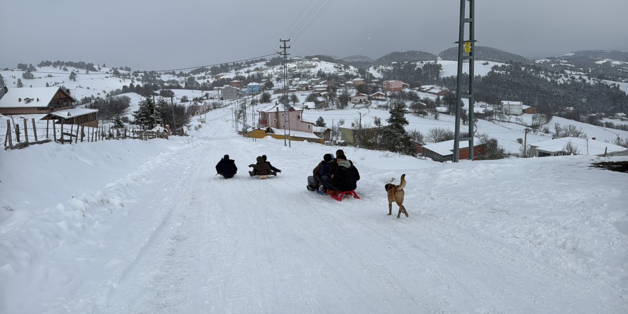 Vatandaşlar karın keyfini çıkardı