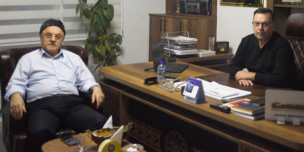 Ahmet Okuyucu'dan Adnan Bahadır'a ziyaret