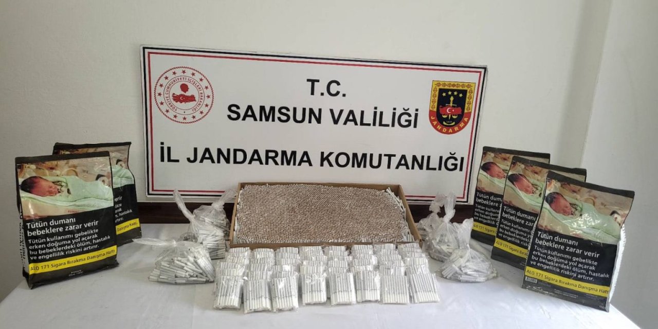 Samsun’da bandrolsüz tütün ürünleri ele geçirildi